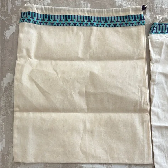 Tory Burch Cream Drawstring Bags (3) - Picture 2 of 4